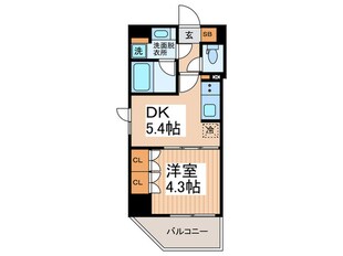 ラクレイス浅草橋の物件間取画像